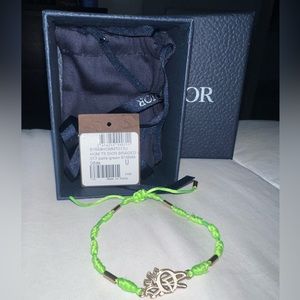 Dior Cactus Jack Bracelet Gold/Green/White Authentic with Box and Original Tag